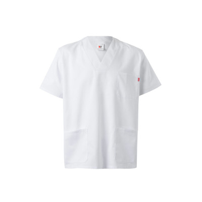 VL TLALOC. Twill tunic (190g/m²) with short sleeves, in polyester (65) and cotton (35)